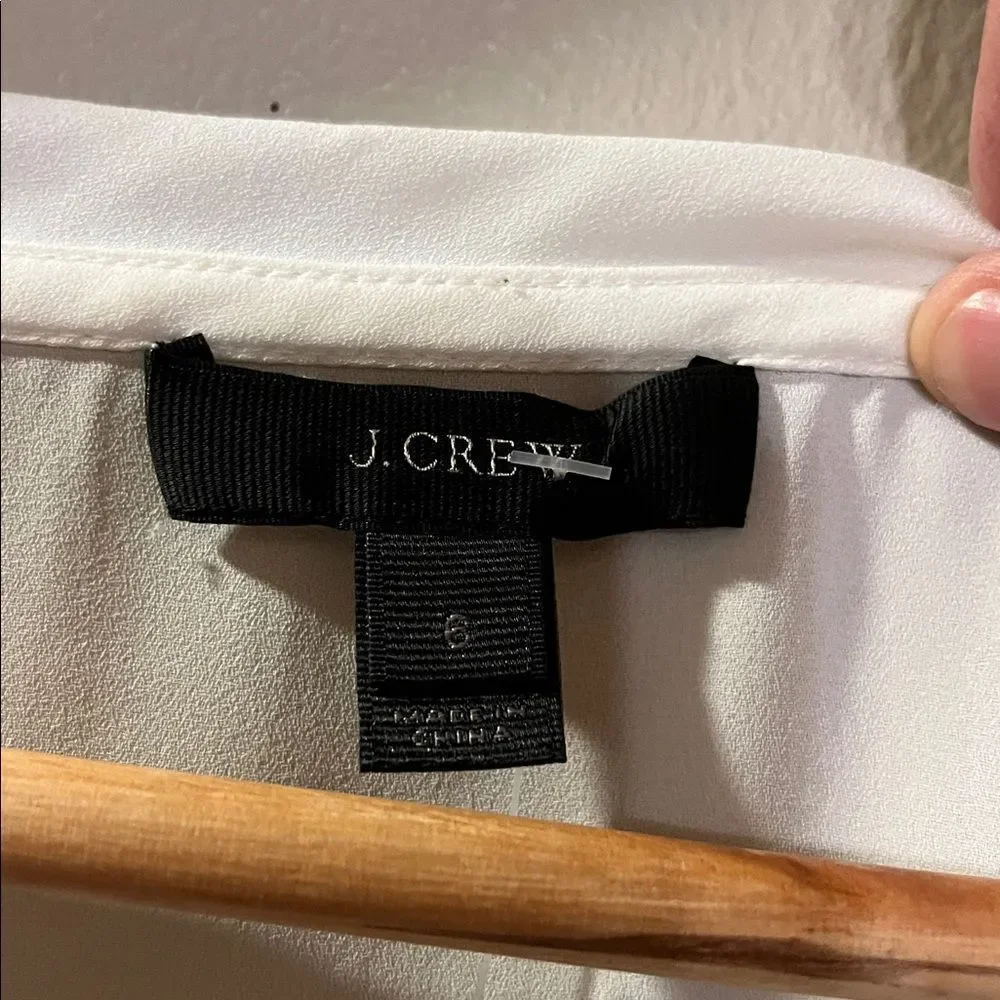 J. Crew Ivory Sleeveless Top